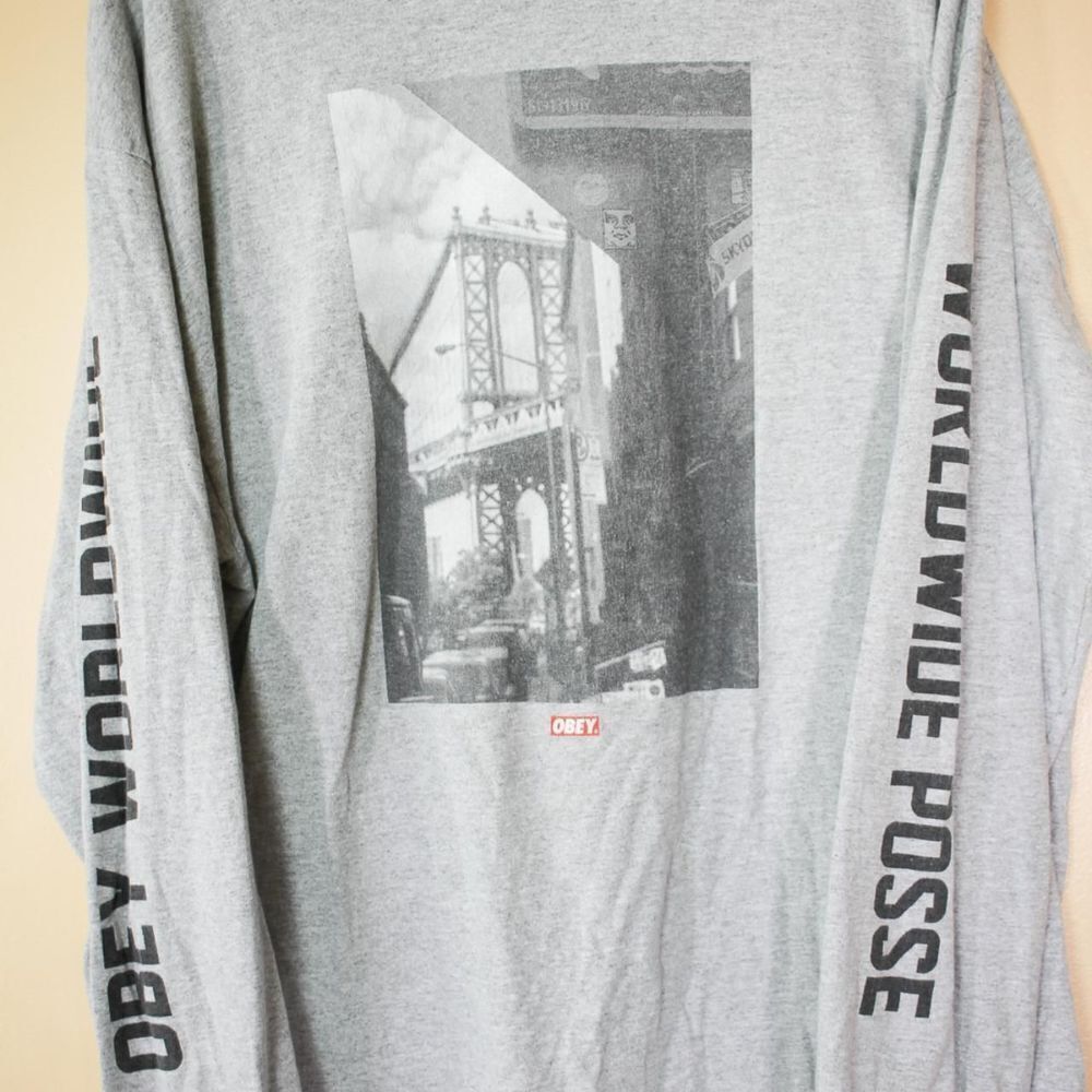 vintage obey obey worldwide grey